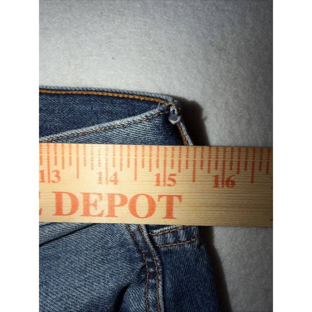 Veronica Beard Taylor Relaxed Wide Leg Jeans Blue Denim High Rise Cuffed Hem 30 - Picture 9 of 13